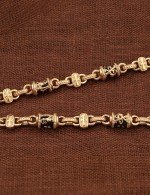 Цепь из золота c ониксом