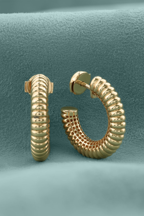 Серьги из красного золота 585 пробы