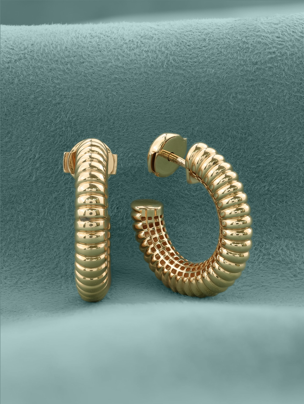 Серьги из красного золота 585 пробы