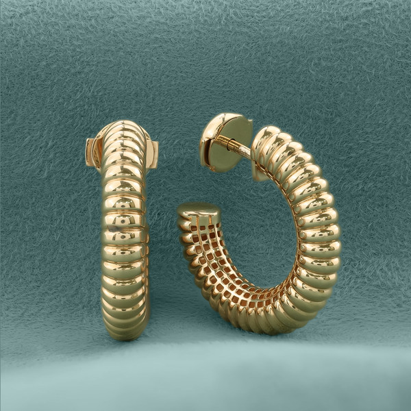 Серьги из красного золота 585 пробы