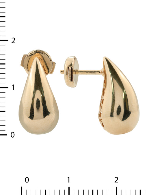 Серьги из красного золота 585 пробы