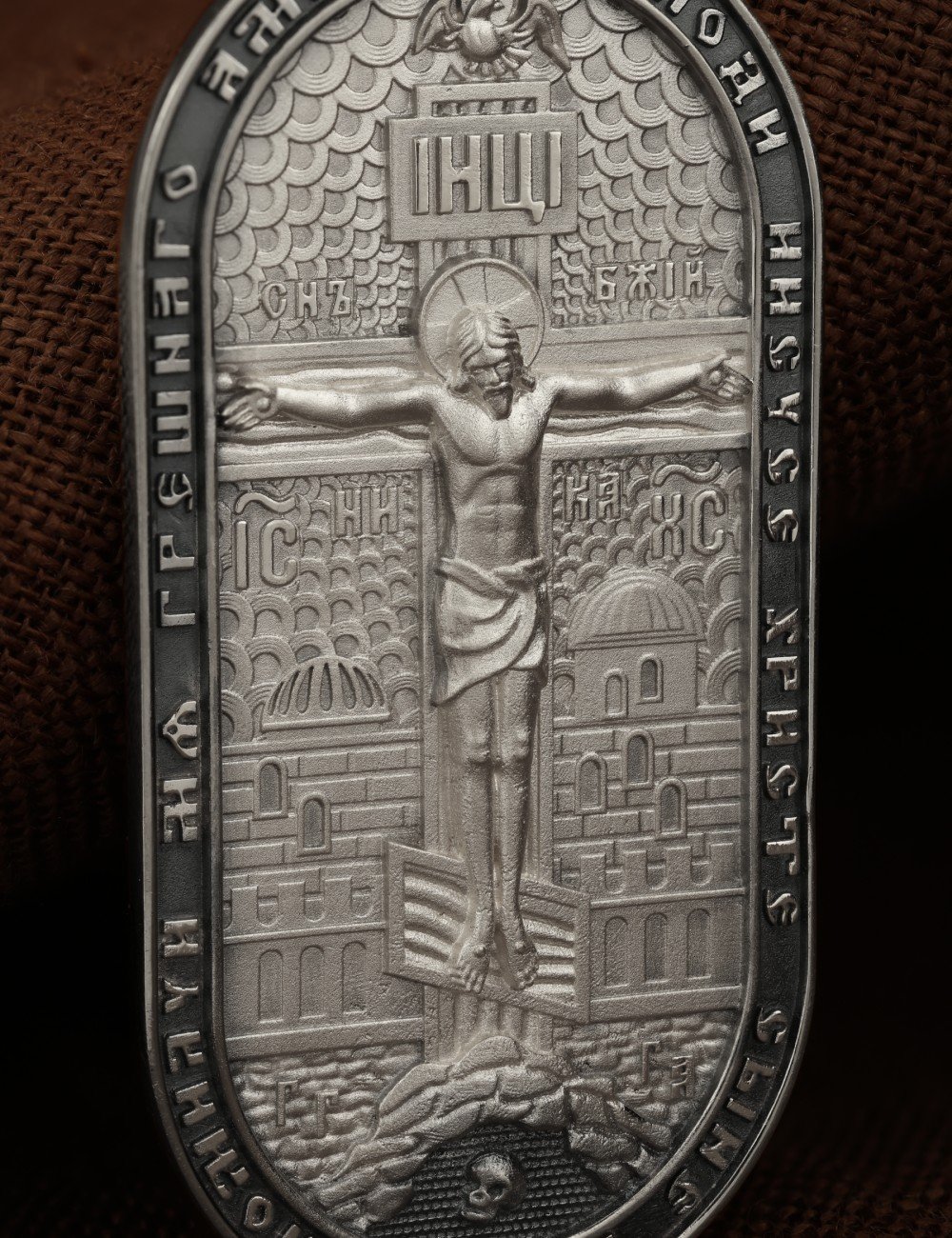 Образок из белого золота