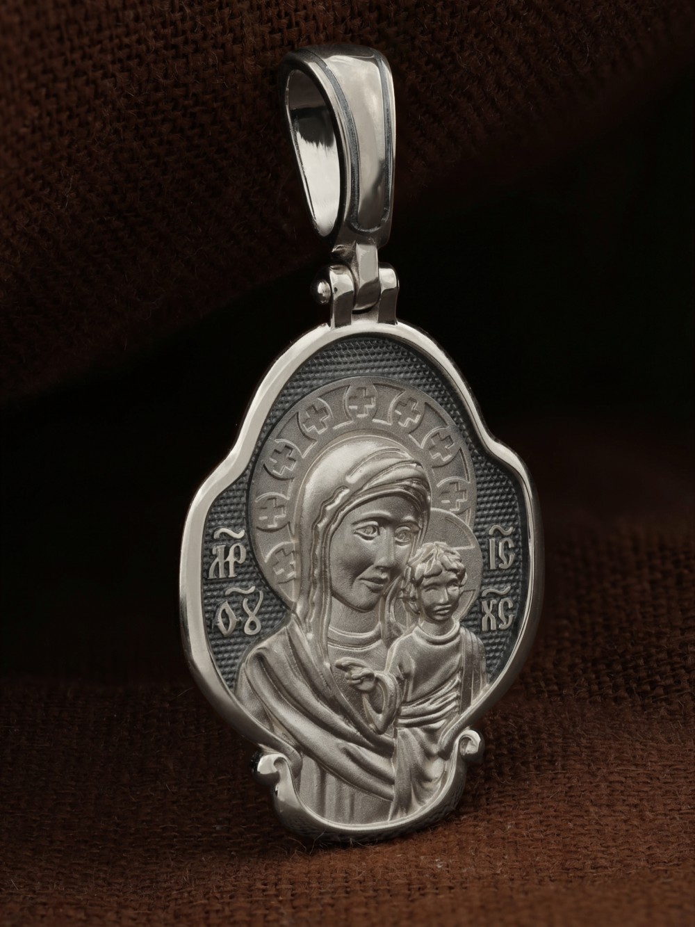 Образок из белого золота 585 пробы