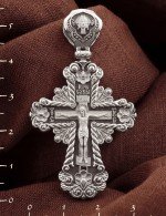 Крест из белого золота