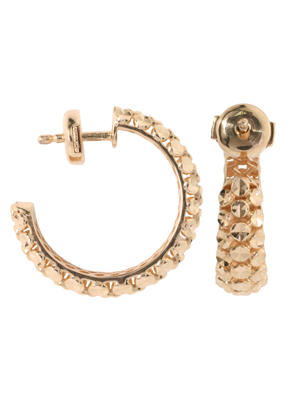 Серьги из красного золота 585 пробы