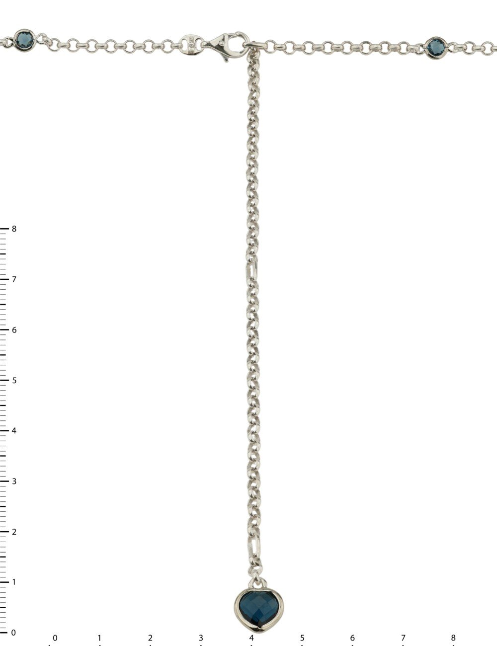 Цепь из белого золота c топазом London