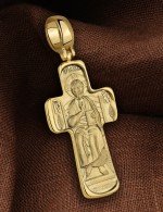 Крест из лимонного золота