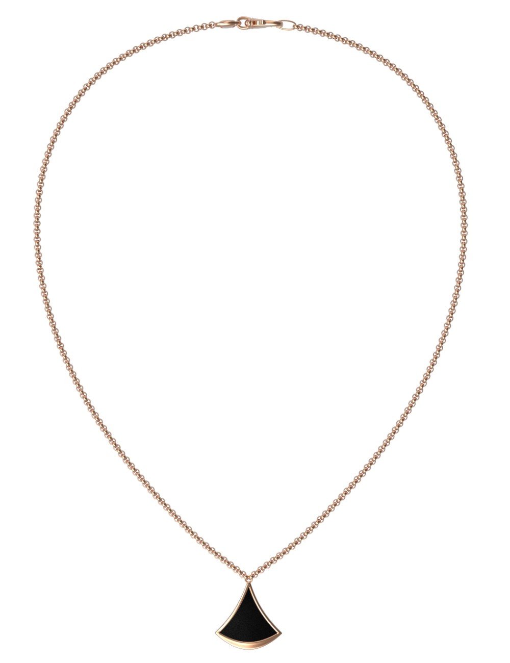 Колье из золота c ониксом