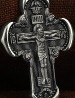 Крест из белого золота