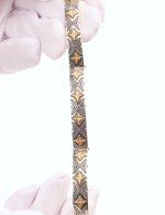 Браслет из серебра и золота c рубином