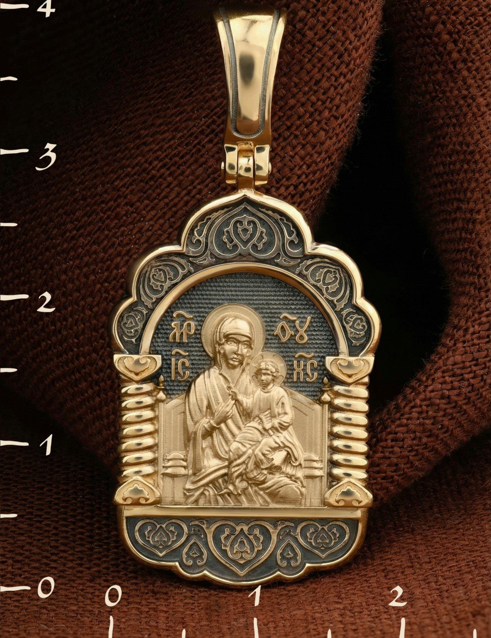 Образок из лимонного золота