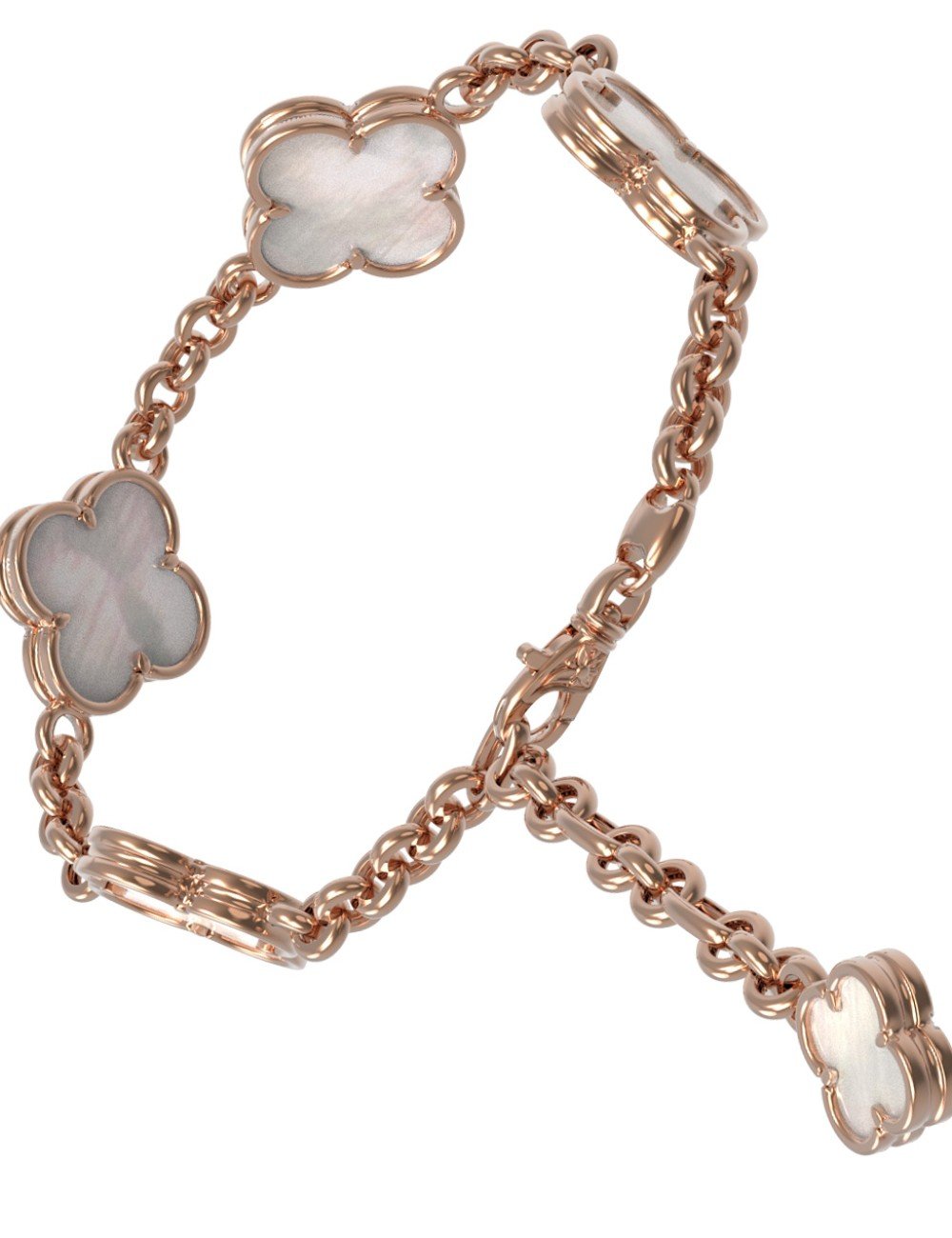 Браслет из золота c перламутром