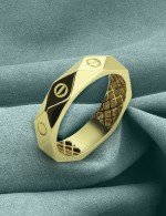 Кольцо из лимонного золота