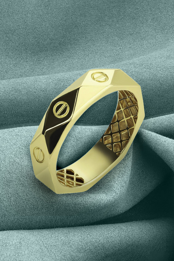 Кольцо из лимонного золота 585 пробы