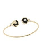 Браслет из лимонного золота c бриллиантами и ониксом