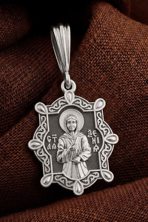 Образок из белого золота 585 пробы