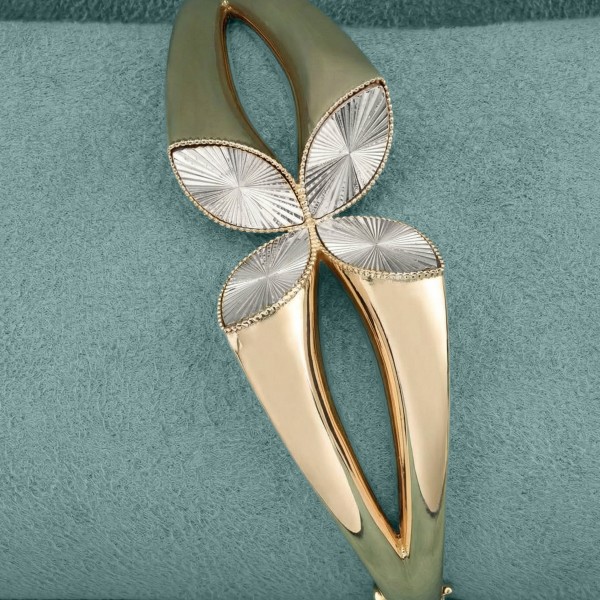 Браслет из красного золота 585 пробы c рубином