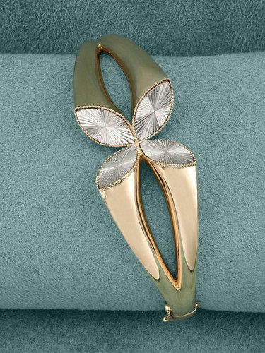 Браслет из красного золота 585 пробы c рубином