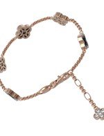 Браслет из золота c бриллиантами, ониксом и перламутром