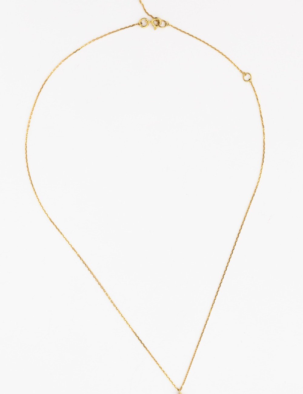 Колье из лимонного золота c бирюзой