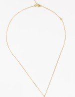 Колье из лимонного золота c бирюзой