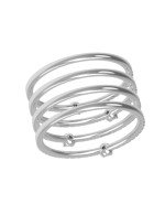 Кольцо из белого золота c бриллиантами