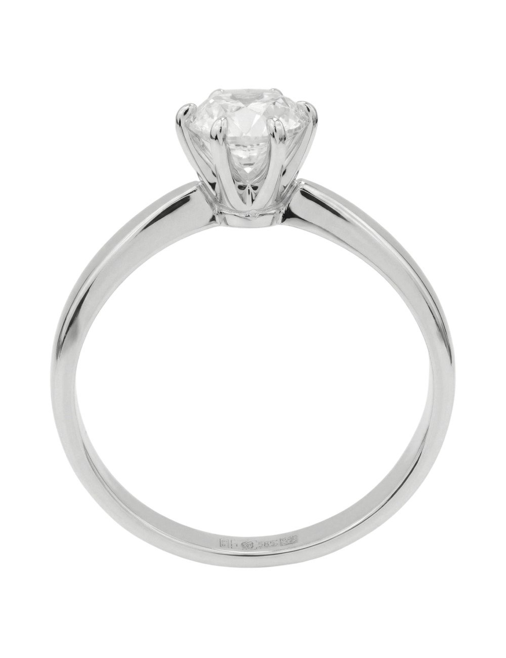 Кольцо из белого золота c бриллиантами