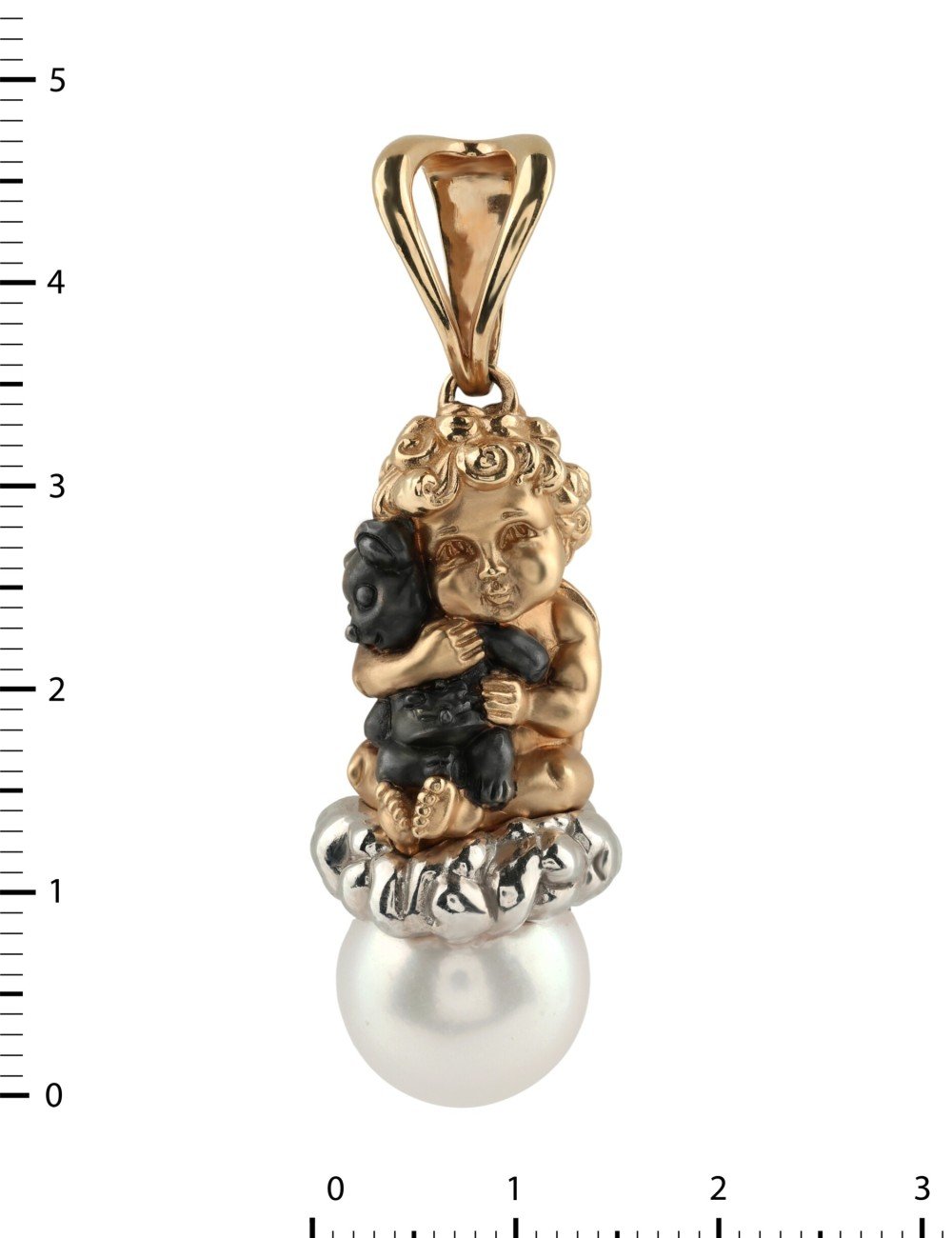 Подвеска из золота c жемчугом