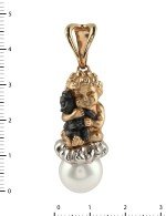 Подвеска из золота c жемчугом