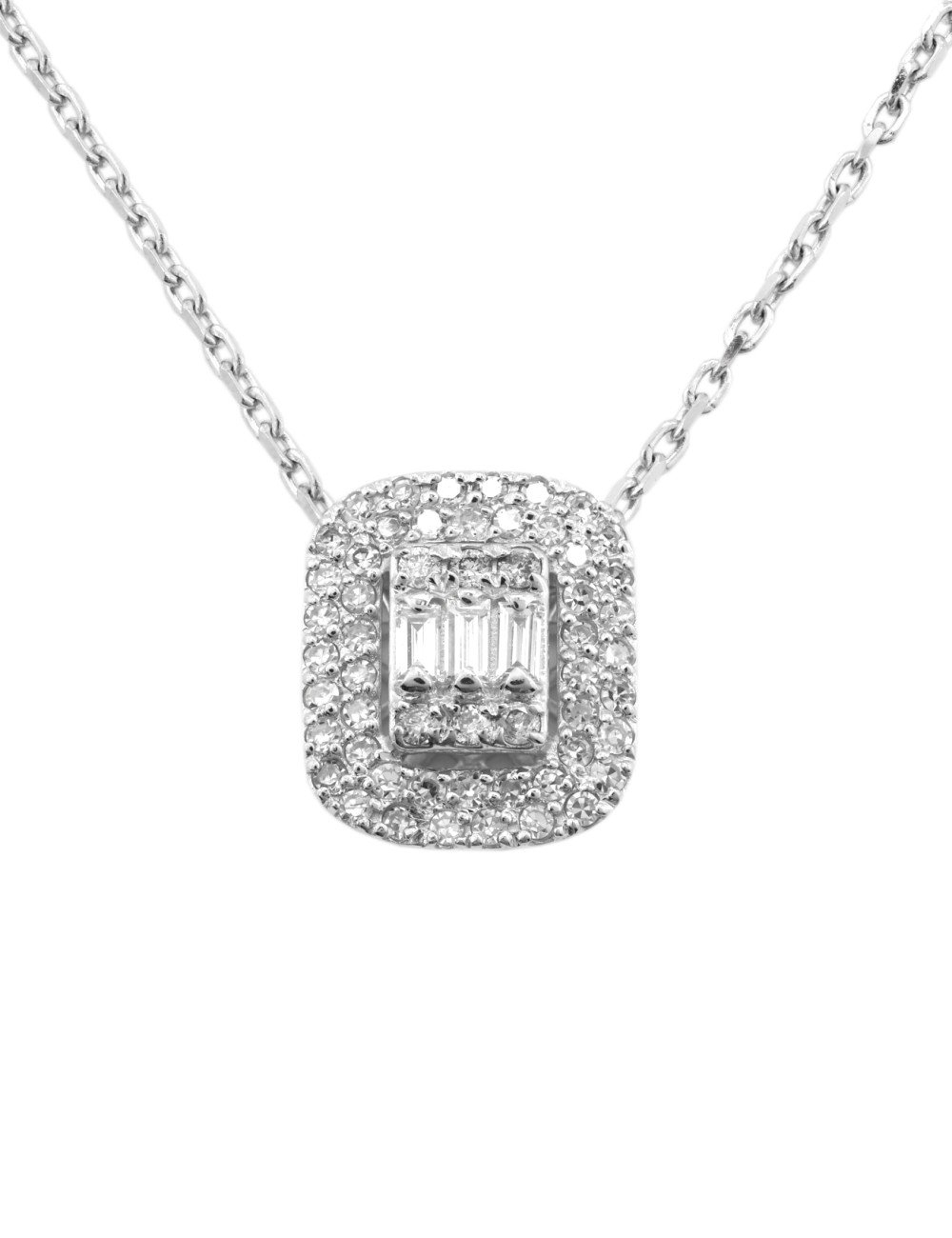 Колье из белого золота c бриллиантами