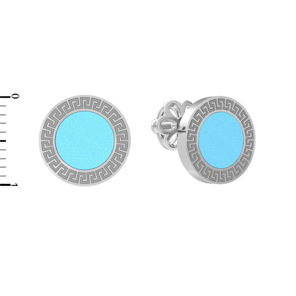 Серьги из белого золота