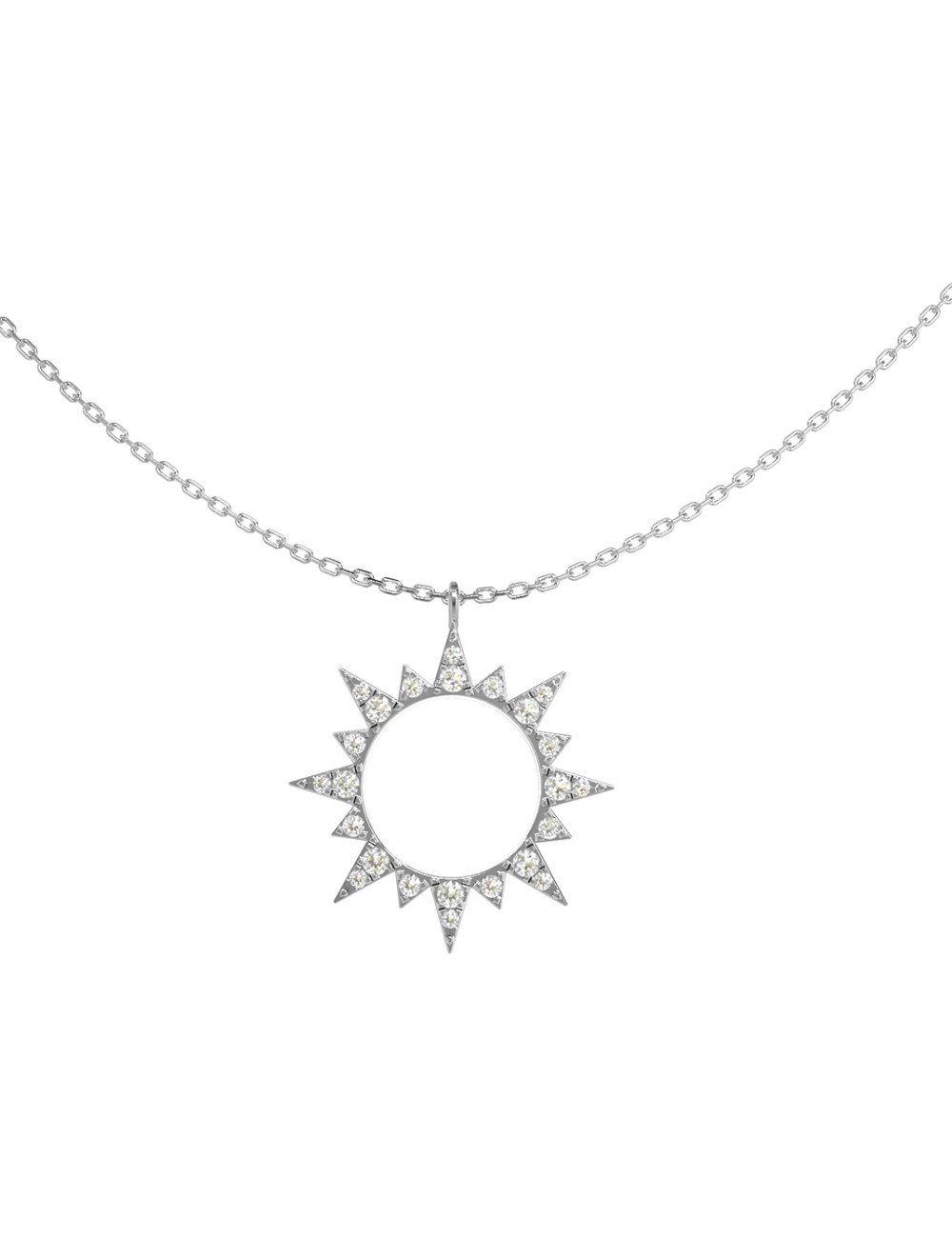 Колье из белого золота c бриллиантами