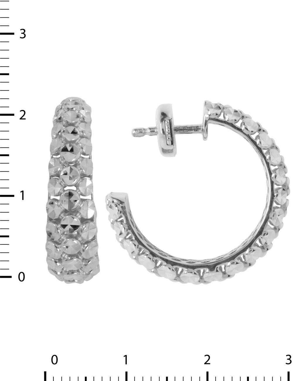 Серьги из белого золота