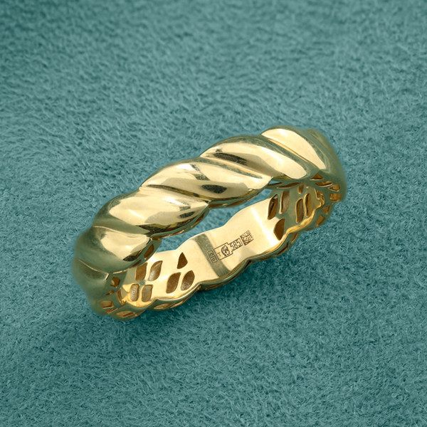 Кольцо из лимонного золота 585 пробы
