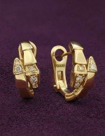 Серьги из лимонного золота c бриллиантами