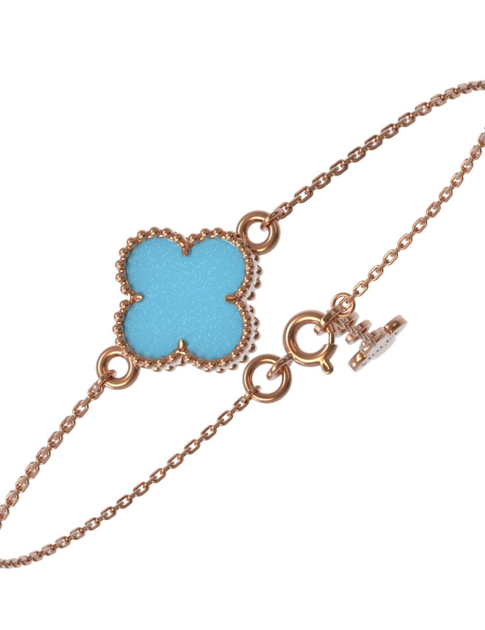 Браслет из золота c бирюзой