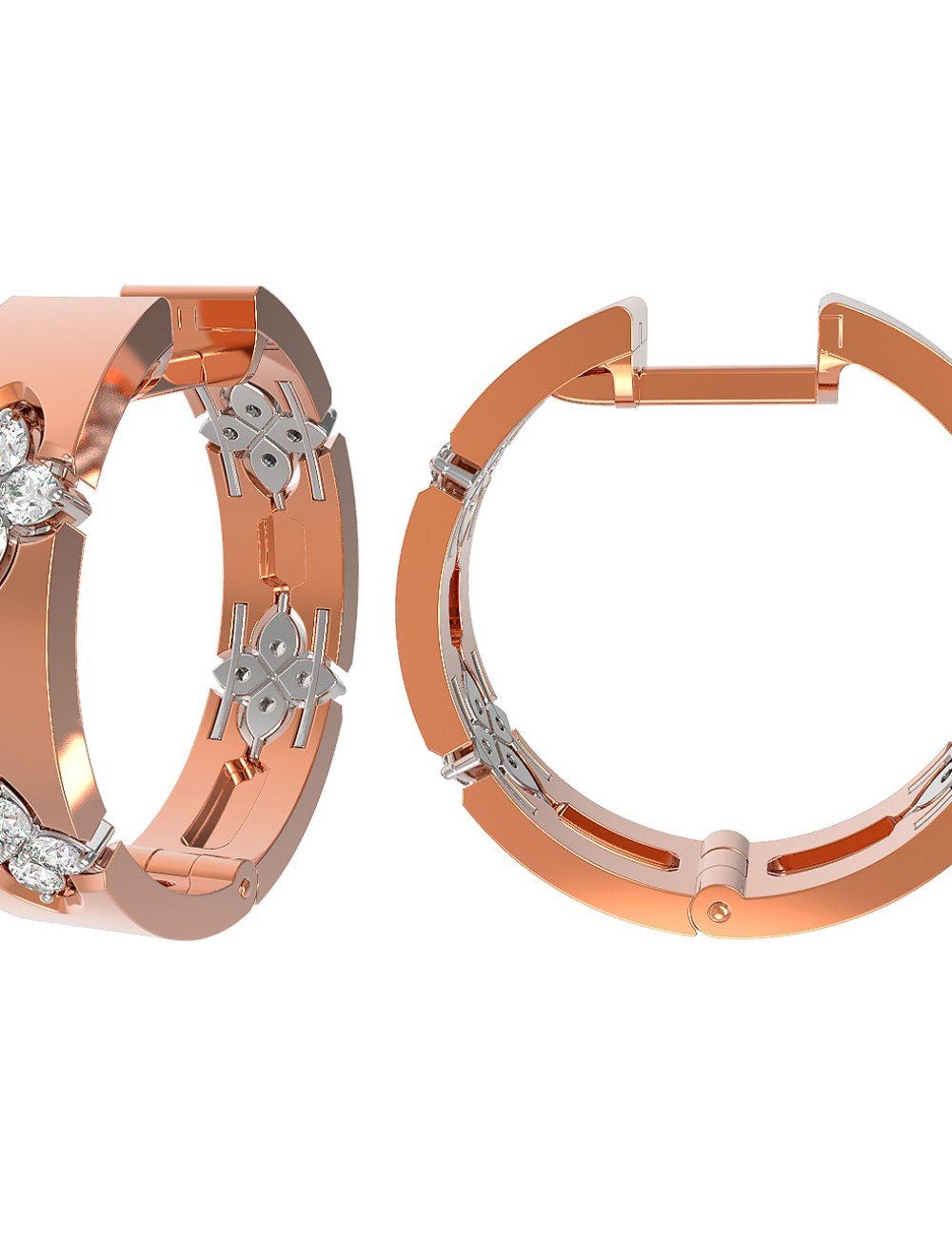 Серьги из золота c бриллиантами