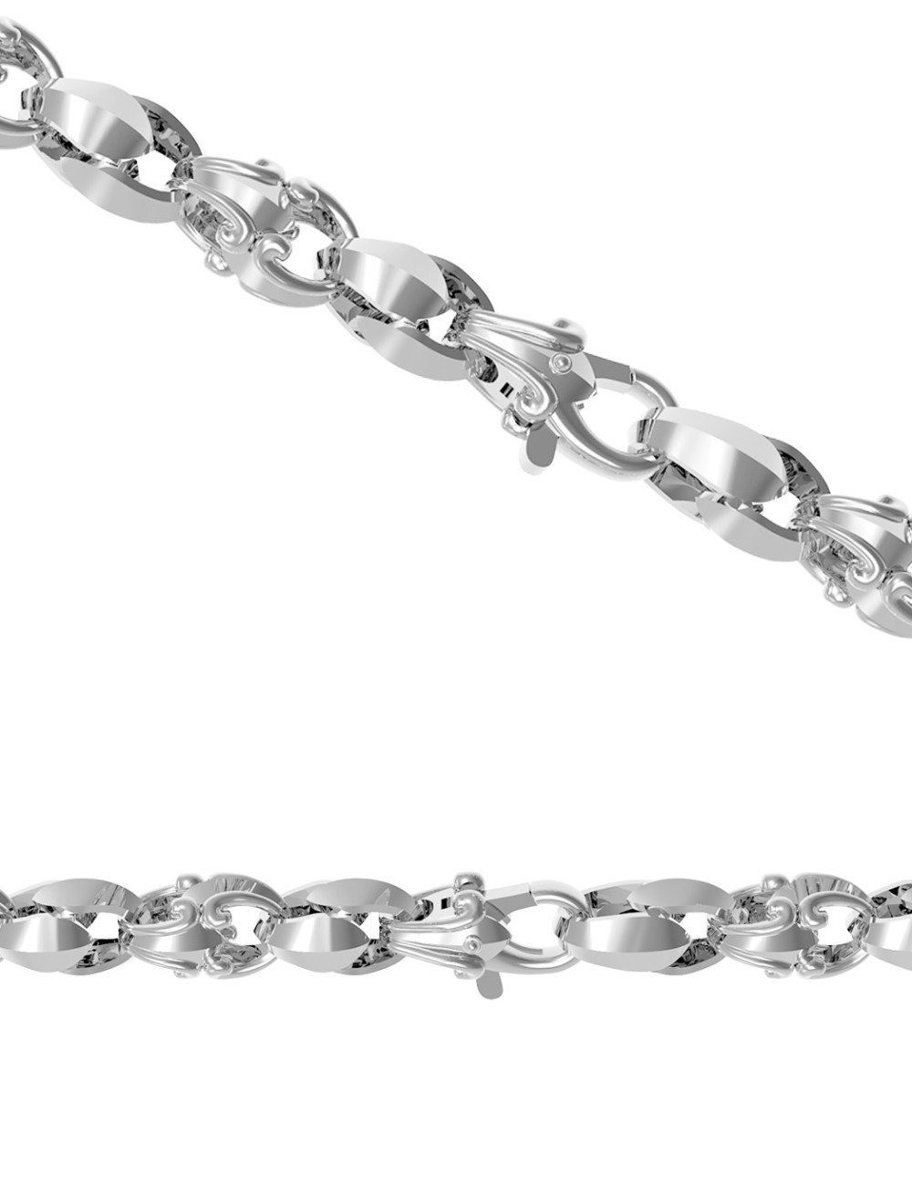 Цепь из белого золота