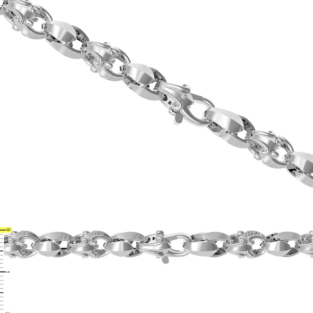 Цепь из белого золота 585 пробы