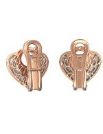 Серьги из золота c бриллиантами и перламутром