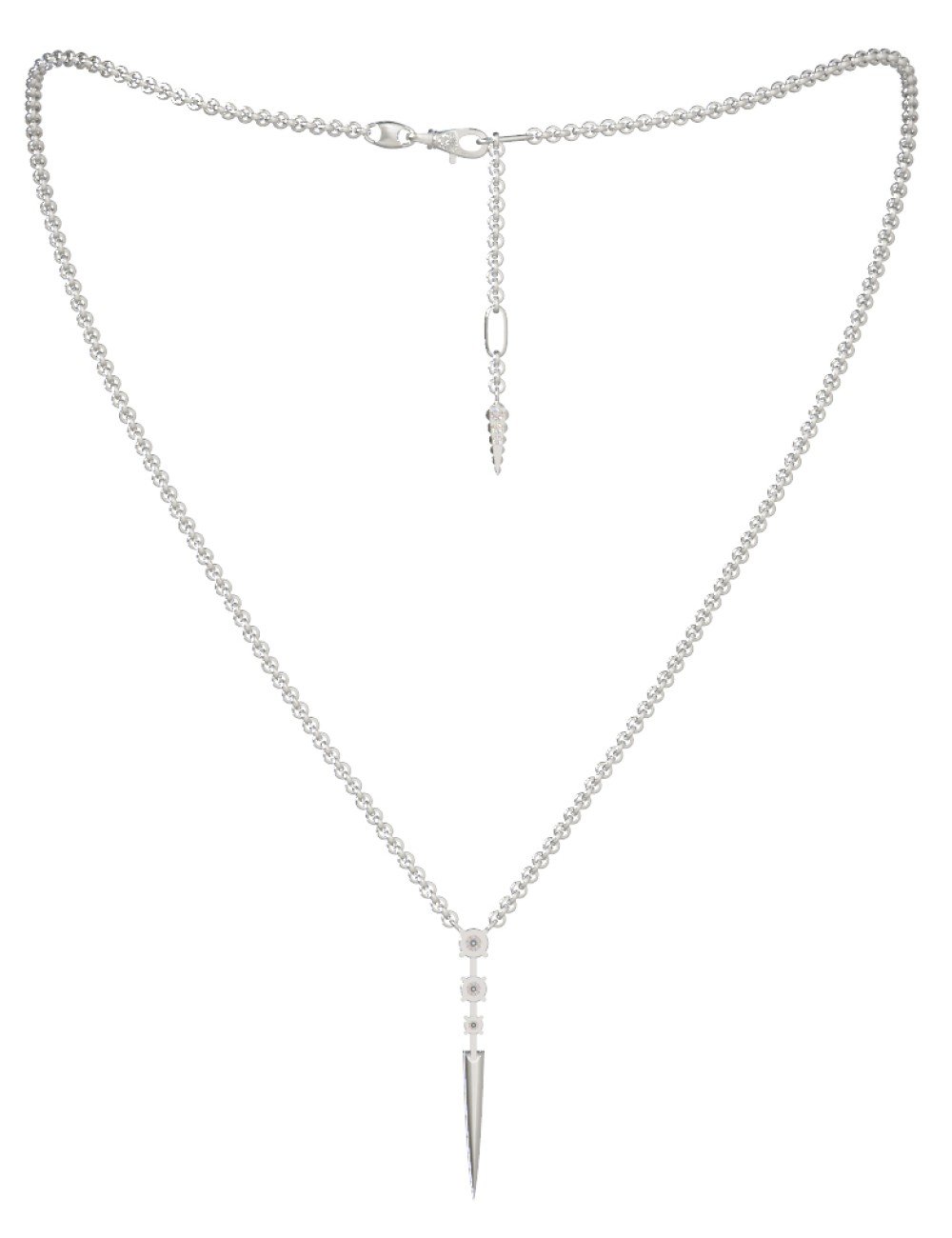 Колье из белого золота c бриллиантами