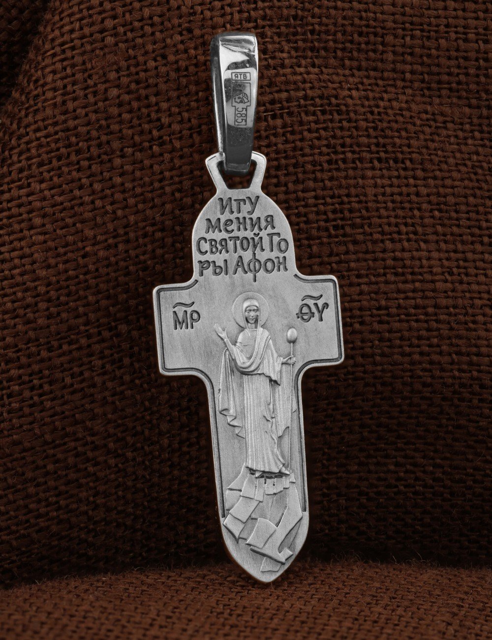 Крест из белого золота