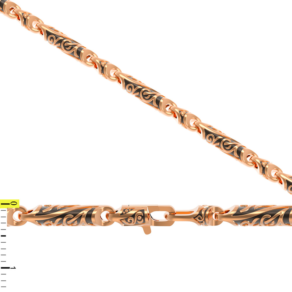 Браслет из красного золота 585 пробы