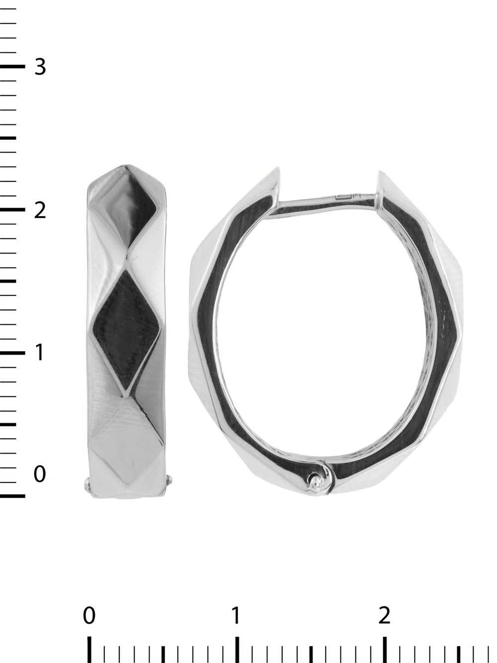 Серьги из белого золота 585 пробы