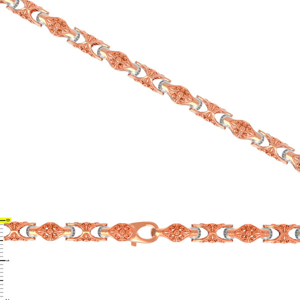 Цепь из красного золота 585 пробы