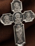 Крест из белого золота