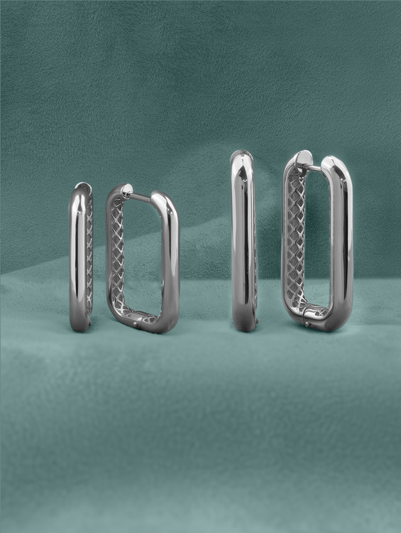 Серьги из белого золота 585 пробы