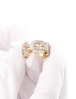 Кольцо из лимонного золота c бриллиантами