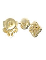 Серьги из лимонного золота c бриллиантами