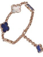 Браслет из золота c лазуритом и перламутром